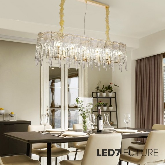 Ritz - Defrost Ice Rectangular Chandelier